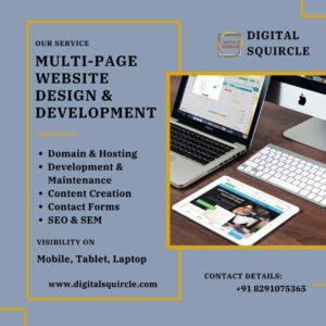 Multiple-page website design & development service offers a wide range of benefits to businesses looking to expand their online presence. The importance of having a website is a crucial for growing your business exponentially. It promotes your brand, attracts new customers & grows your business.